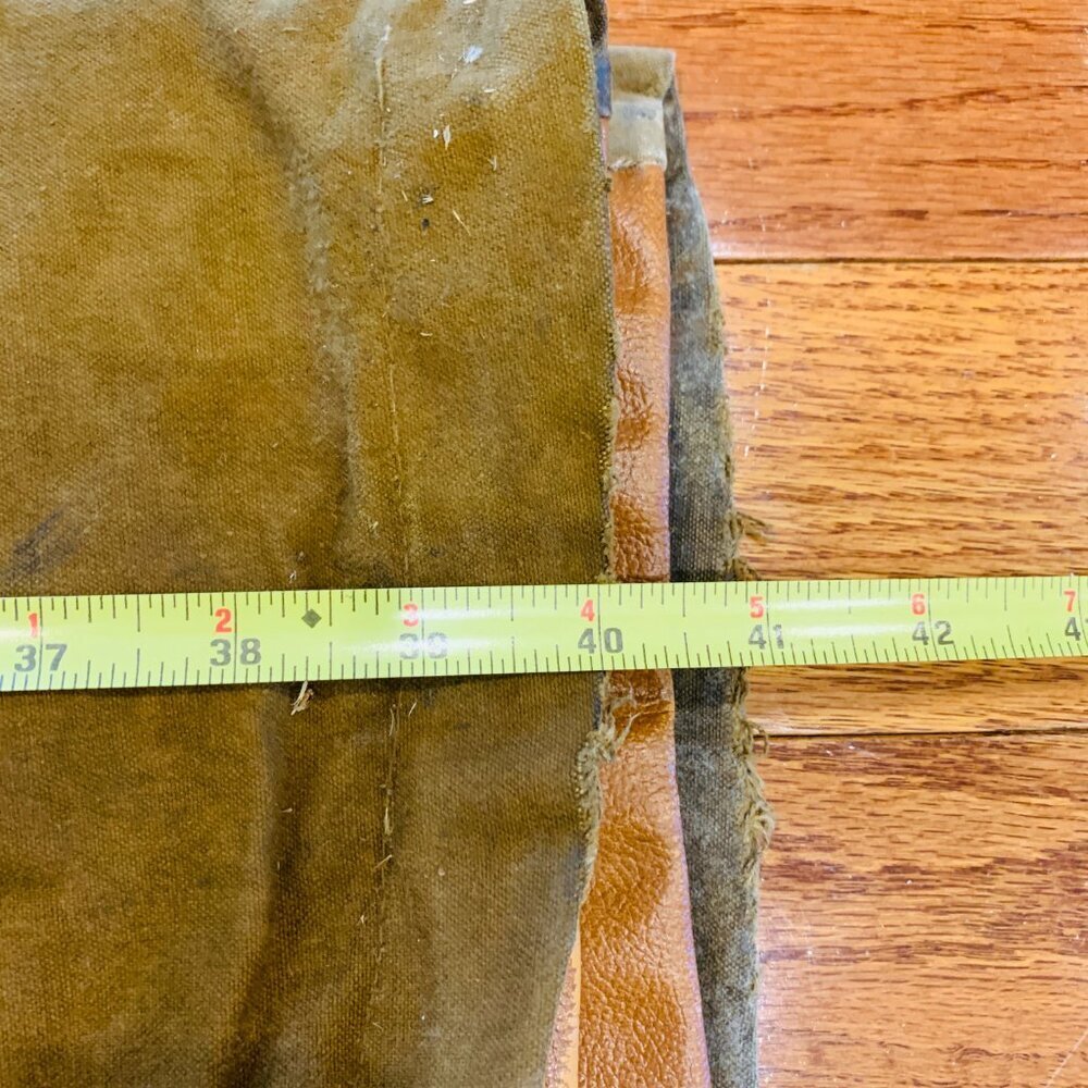 VTG 50s Bullseye Bill Hunting Pants Water Repellent Leather 36x 30 - Picture 8 of 16